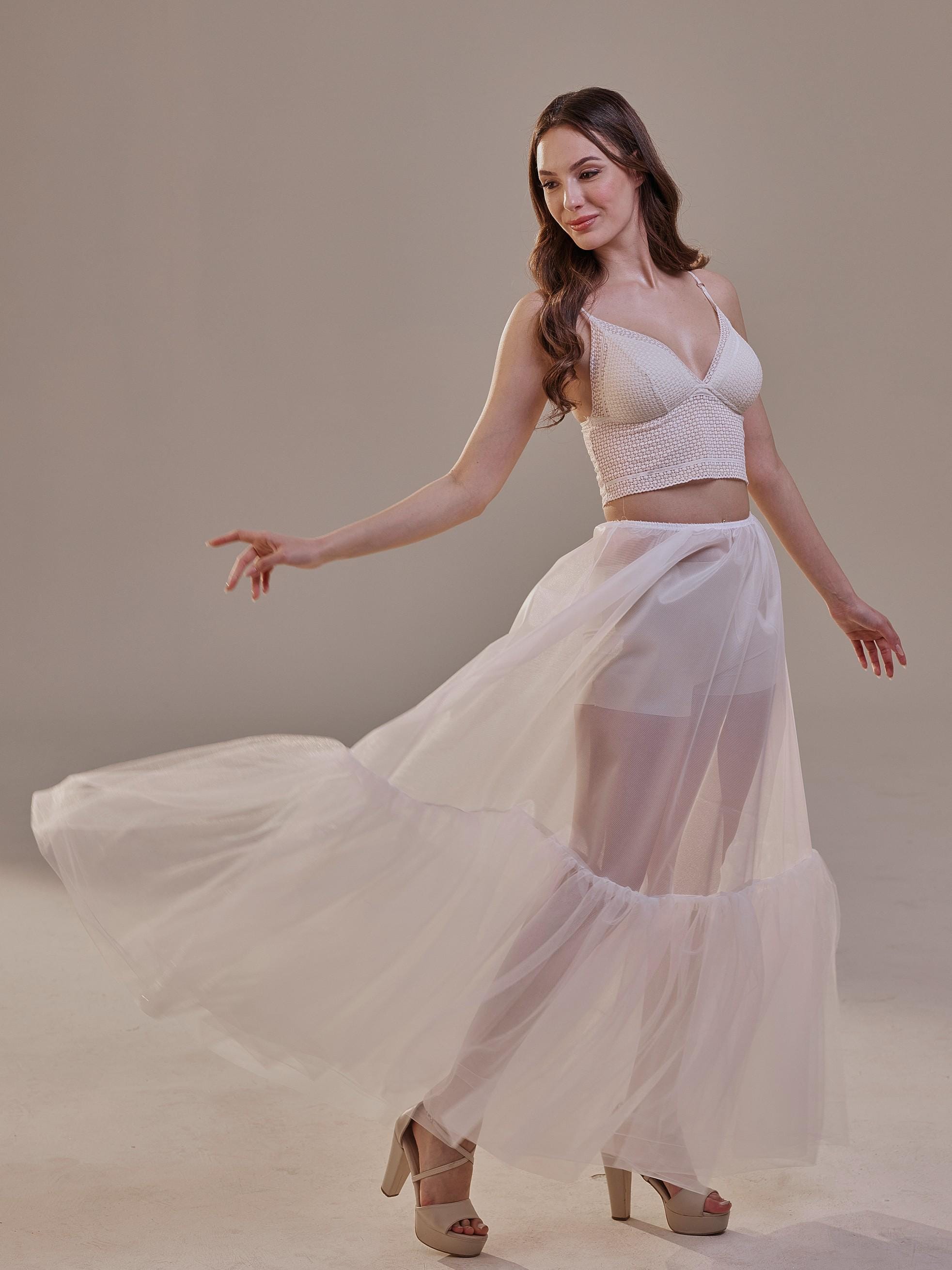 Jupon Court En Tulle Pour Femme - Style Rétro Années 50, Sous-robe Pour Volume, Tutu Pour Danse, Carnaval, Halloween (plusieurs Tailles)