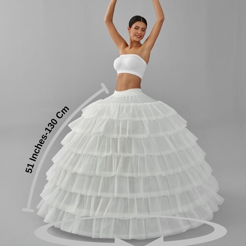 Women's Hoop Petticoat, Wedding Dress Underskirt, Ball Gown Crinoline