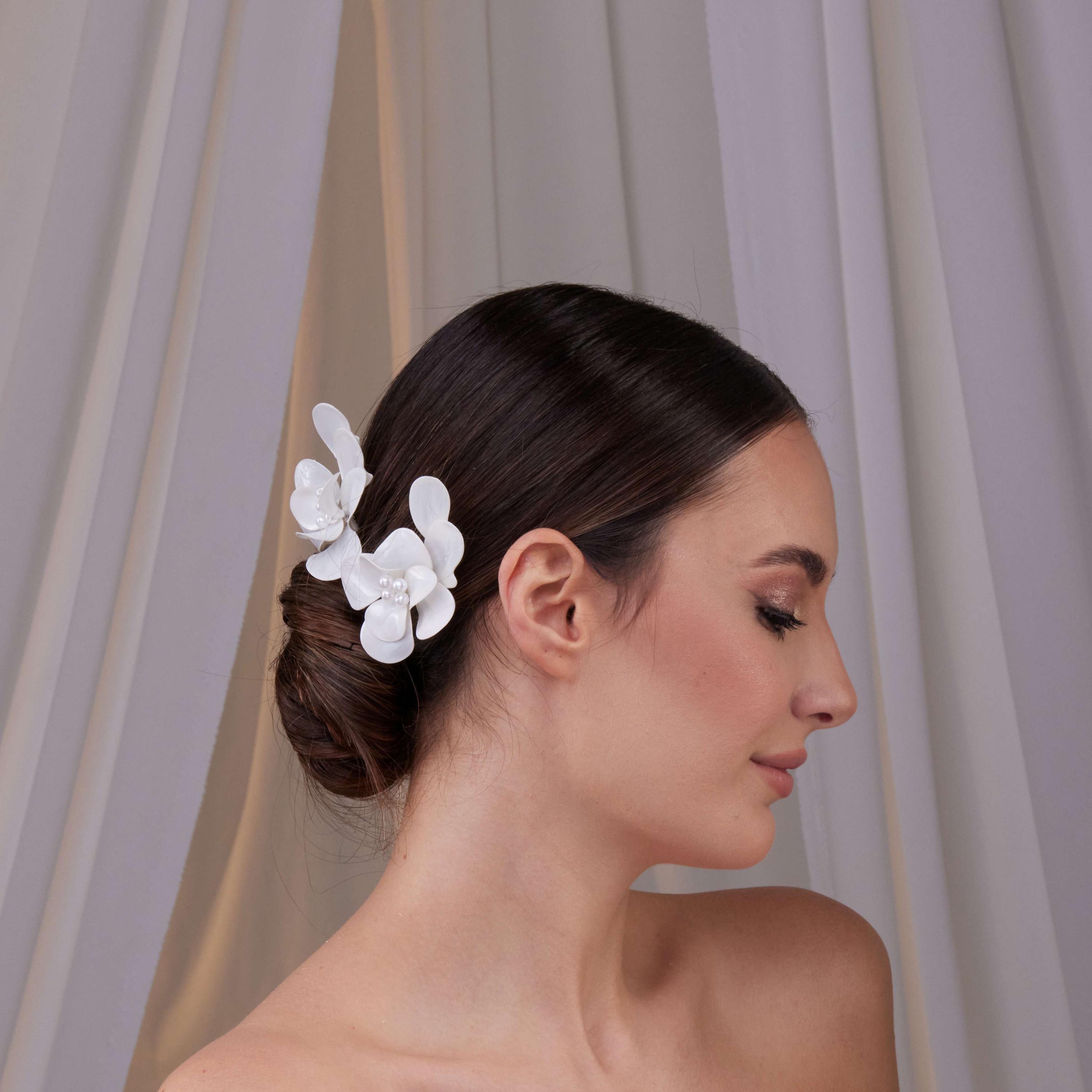 Two-piece Flower Hair Pin Set – Easy-to-style Hair Pins for  display picture 3
