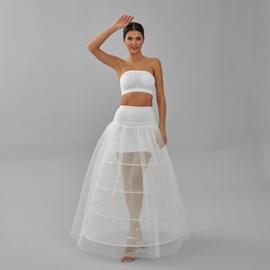 Wedding Dress Underskirt, White Petticoat
