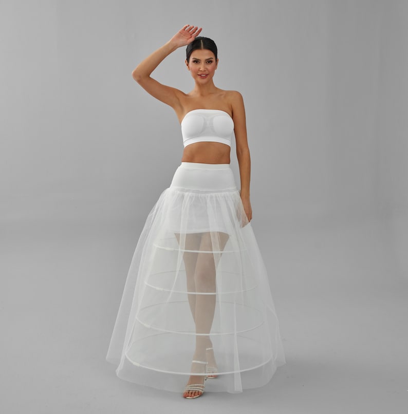 Wedding Dress Underskirt, White Petticoat