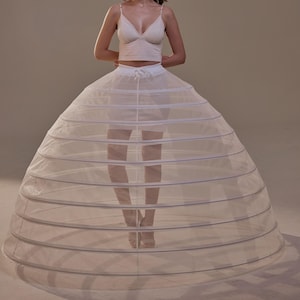 Crinoline Petticoat Skirt ,Hoop Skirt for Ball Gown,  Wedding & Quinceañera Underskirt