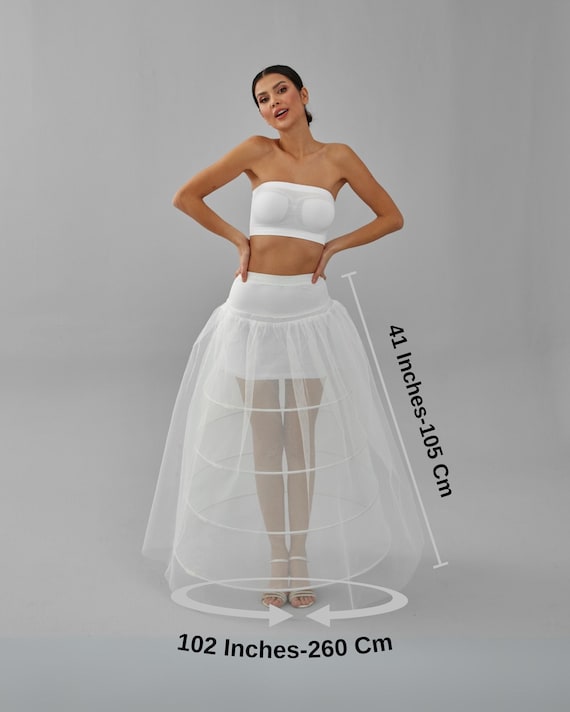 White Wedding Dress Underskirt - Petticoat for Enhanced Silhouette and Comfort