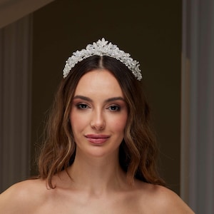 Crystal Wedding Tiara-Wedding Hair Jewelry- Elegant Hair Accessory