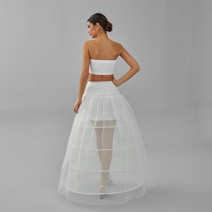 Wedding Dress Underskirt, White Petticoat
