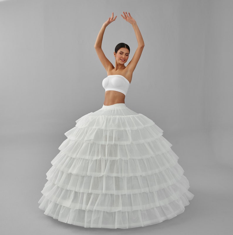 Wedding Dress Underskirt, White Petticoat