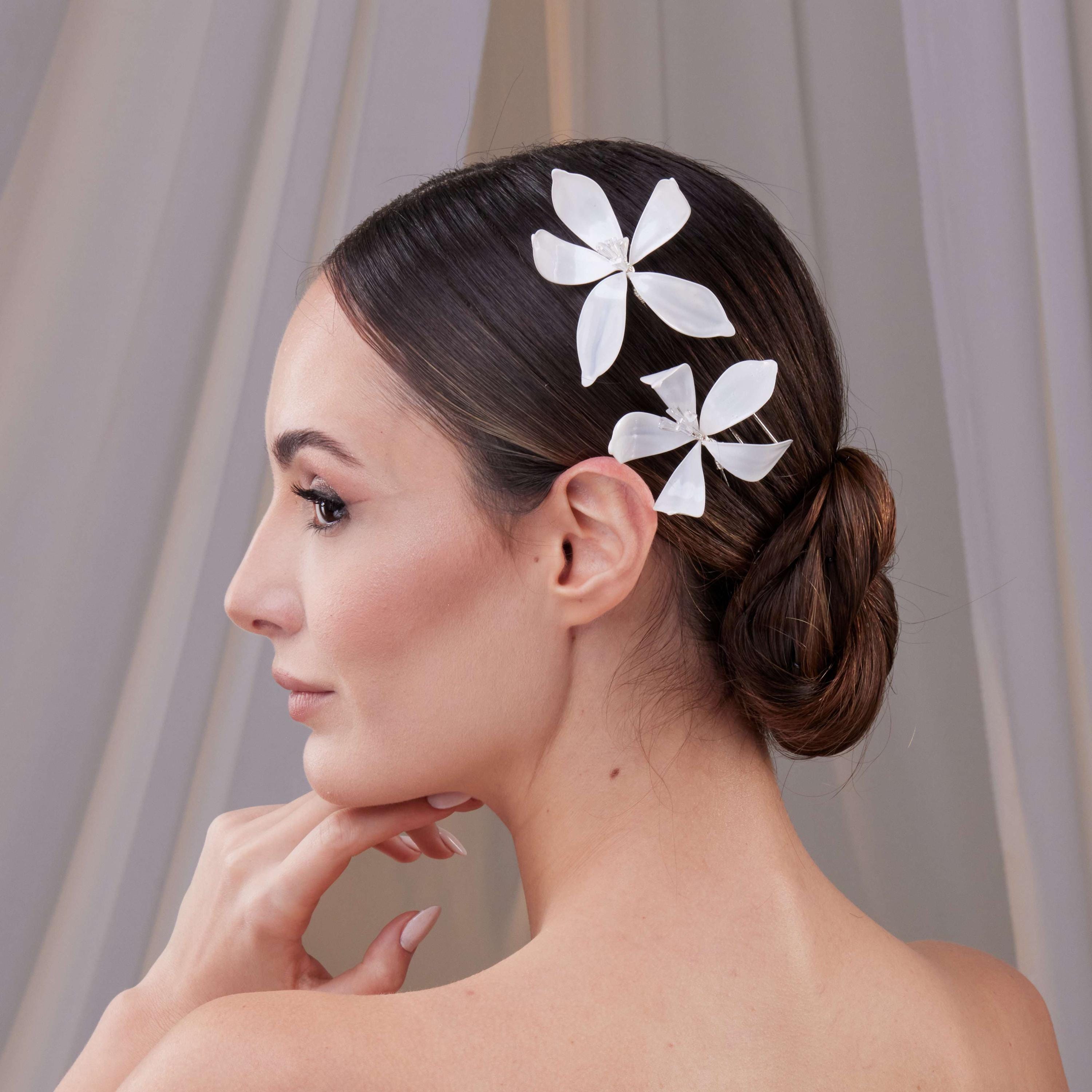 Two-piece Flower Hair Pin Set – Timeless Hair Pins for 