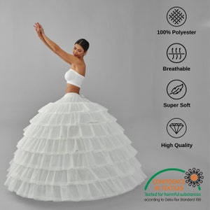 Women's Hoop Petticoat, Wedding Dress Underskirt, Ball Gown Crinoline image 9