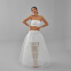 Wedding Dress Underskirt, White Petticoat