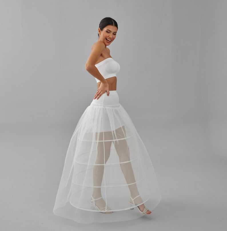 Wedding Dress Underskirt, White Petticoat