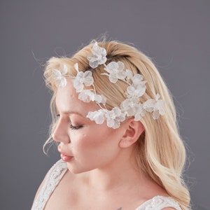 Wedding hair vine, Bridal hair vine halo, crystal wedding headband, wedding headpiece, wedding crown, Boho Wedding Hair Accessory-HB364