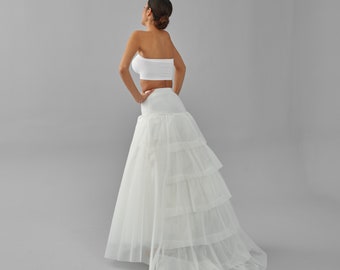 Wedding Dress Underskirt, White Petticoat