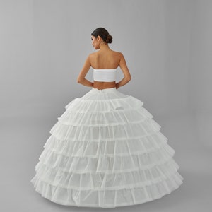 Wedding Dress Underskirt, White Petticoat