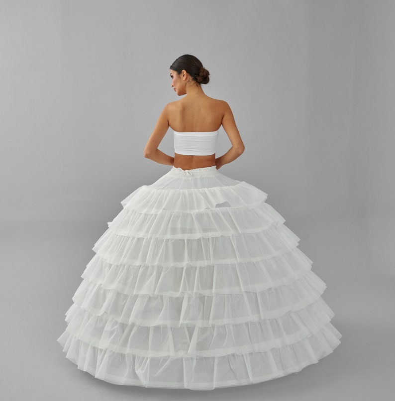 Wedding Dress Underskirt, White Petticoat