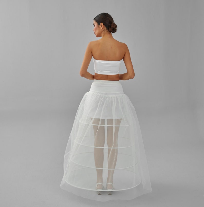 Wedding Dress Underskirt, White Petticoat