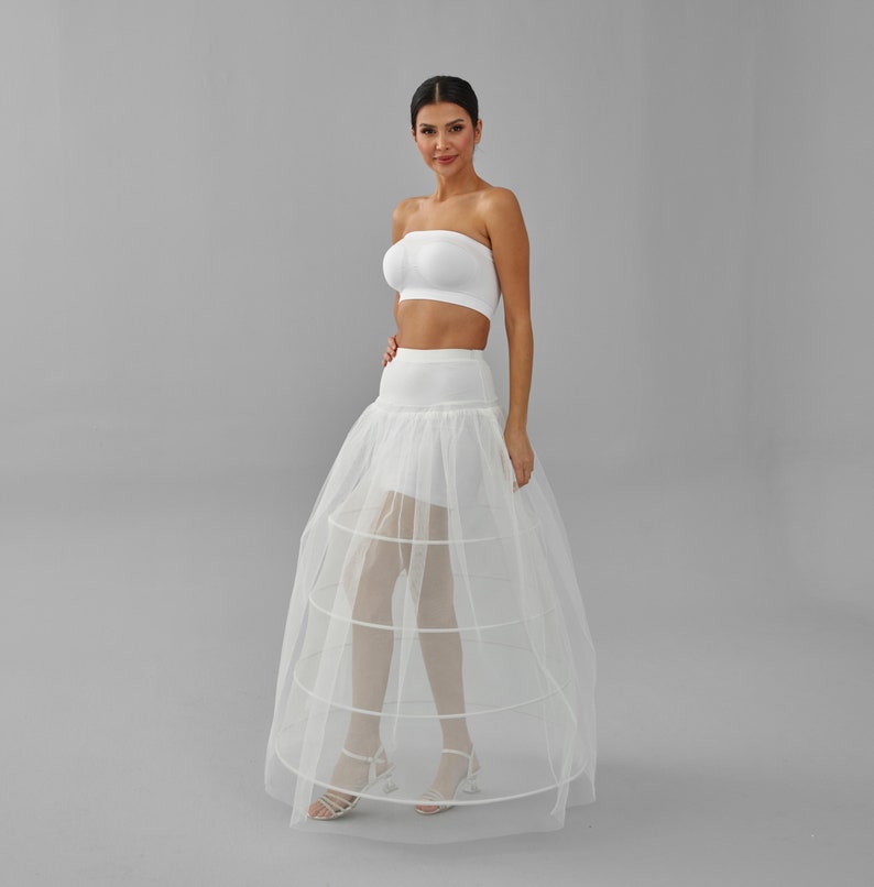 Wedding Dress Underskirt, White Petticoat