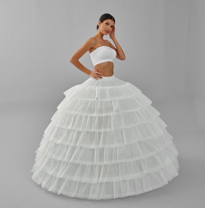 Wedding Dress Underskirt, White Petticoat
