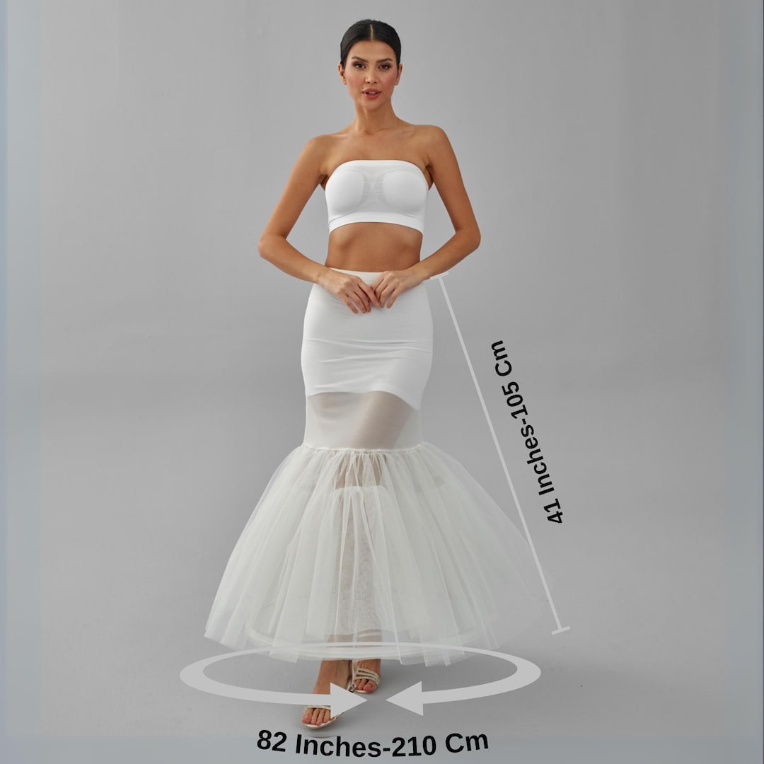 Mermaid Petticoat, Wedding Dress Underskirt, White Petticoat - Etsy
