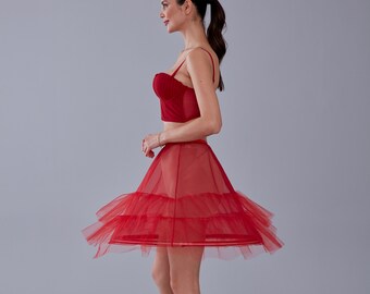 red petticoat wedding dress 50s Style Wedding Dress With Red Petticoat In London Red Petticoat British Retro