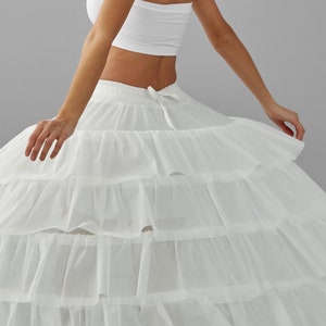 Wedding Dress Underskirt, White Petticoat