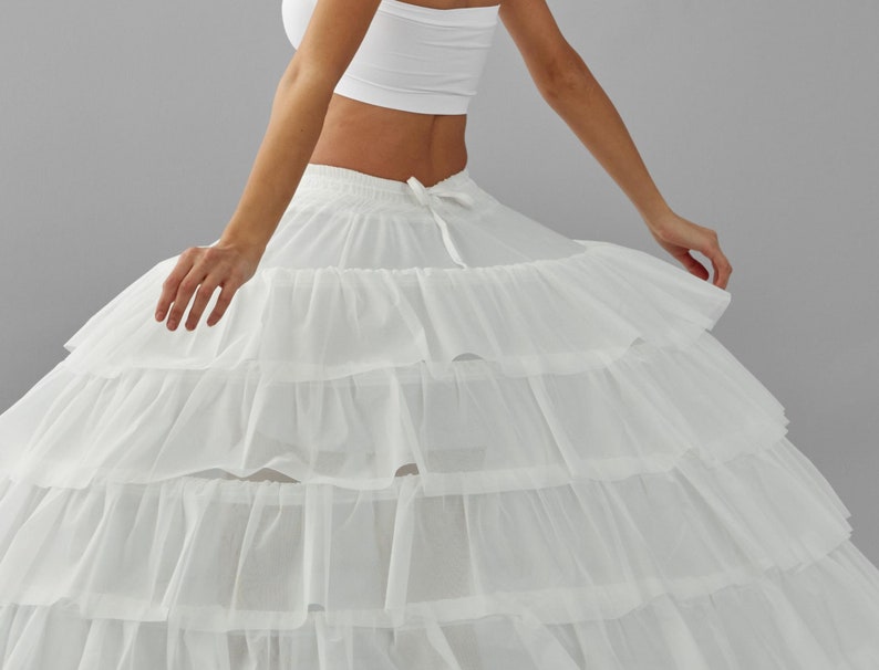 Wedding Dress Underskirt, White Petticoat