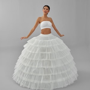 Wedding Dress Underskirt, White Petticoat