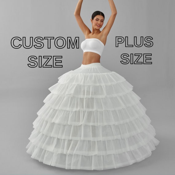 Plus Size Petticoat Custom Size Underskirt Ball Gown Crinoline Etsy UK