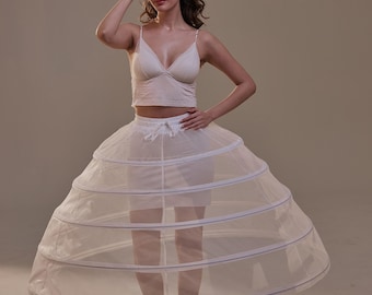 Short Crinoline Petticoat Skirt , Hoop Skirt for Wedding Dress & Quinceañera
