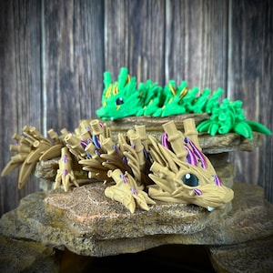 Bamboo Baby Dragon - Articulated Fantasy Creatures WIth Unique Attributes and Styles!
