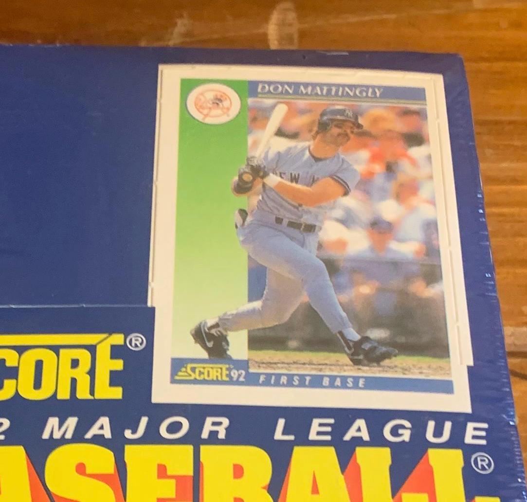 Vintage 1992 Score Baseball Wax Box - Factory Sealed Series 1