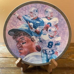 Troy Aikman (Dallas Cowboys Super Bowl Wining QB) Commemorative Plate by Sports Impressions