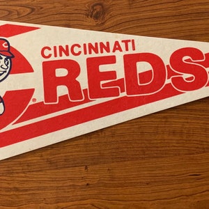 Cincinnati Reds Felt Sports Pennant from 1980s