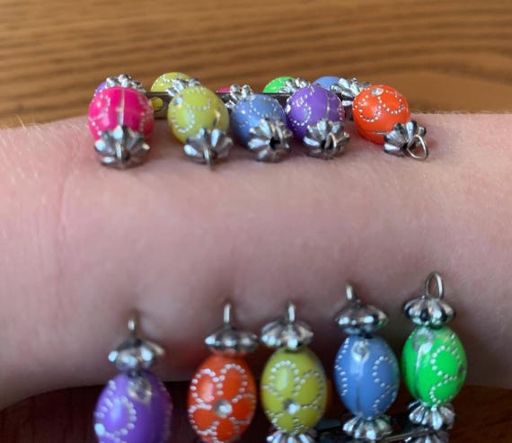 Bohemian Chic, 2 inch width Multi-color Beaded Cu… - image 8