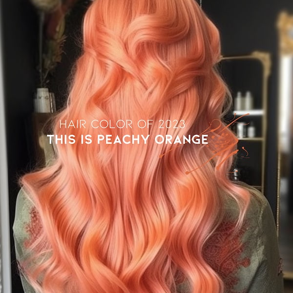 Pastel Peachy Orange hair dye, 100 ml