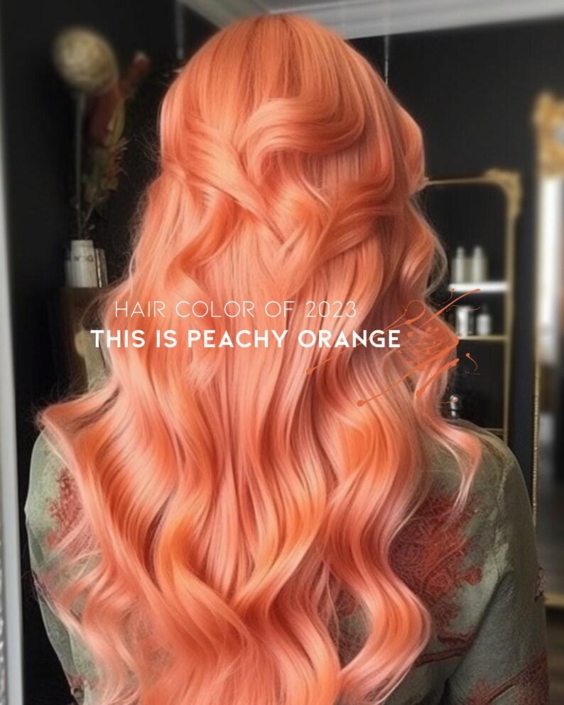 Pastel Peachy Orange Hair Dye, 100 Ml Etsy