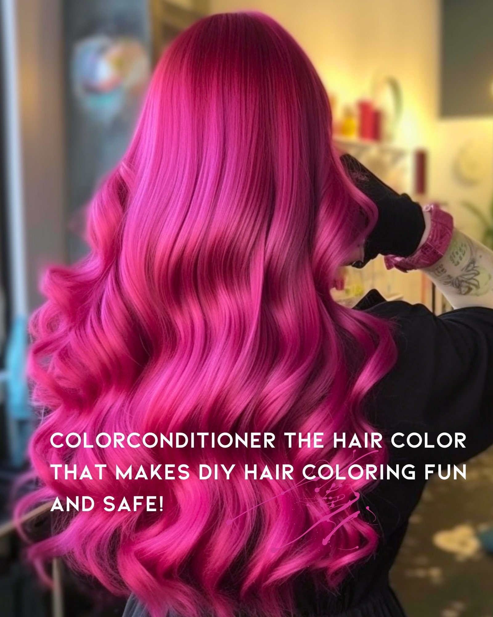 Neon Pink Hair Dye Colors