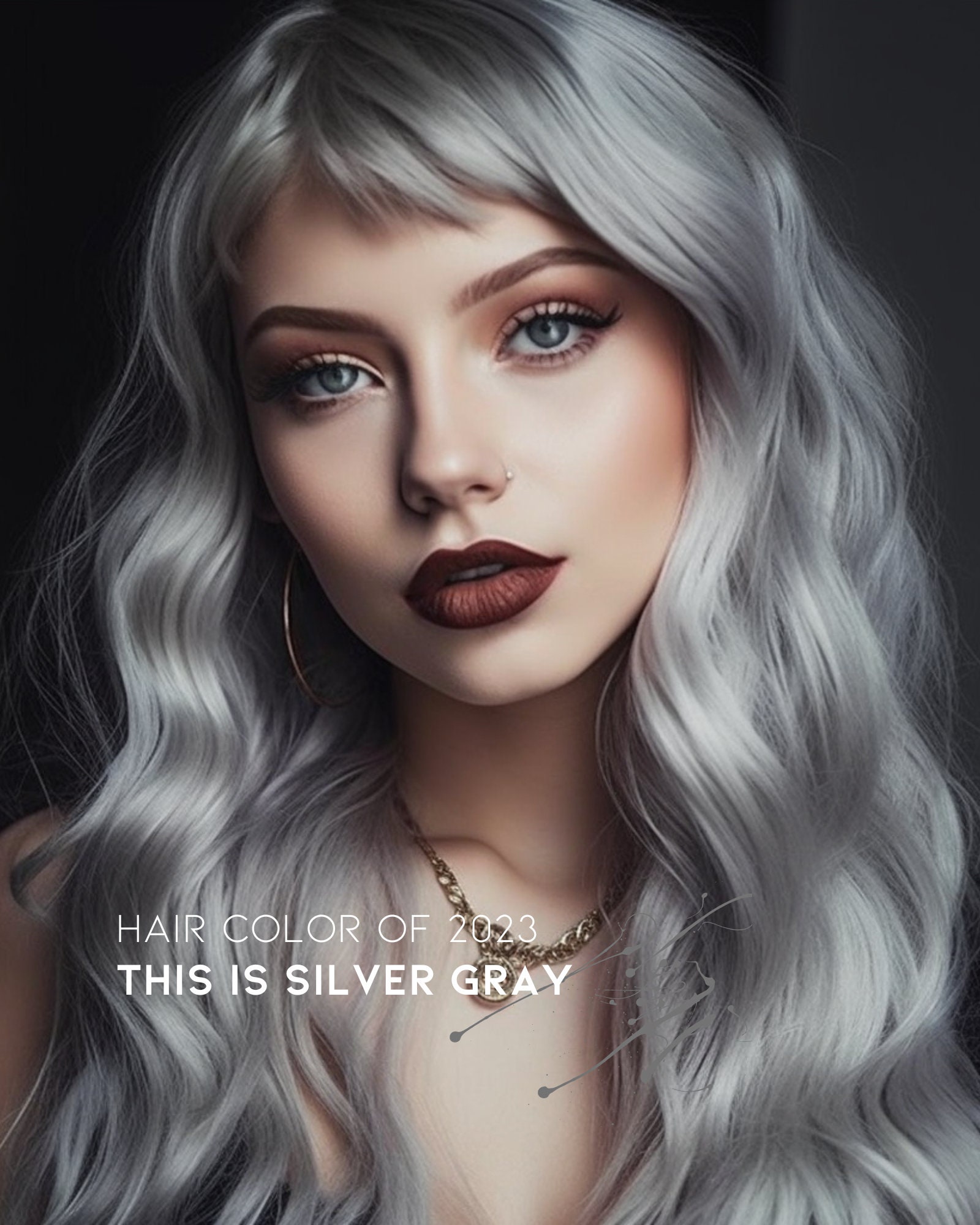 Pastel Silver Gray Damage Free Hair Color, Hair Tonner, Silver Hair Dye