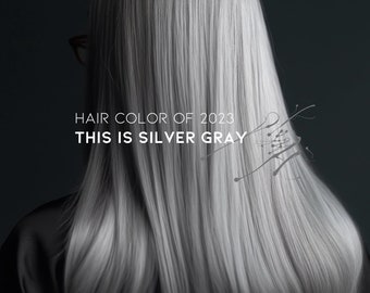 Pastel Silver Gray hair dye 100 ml