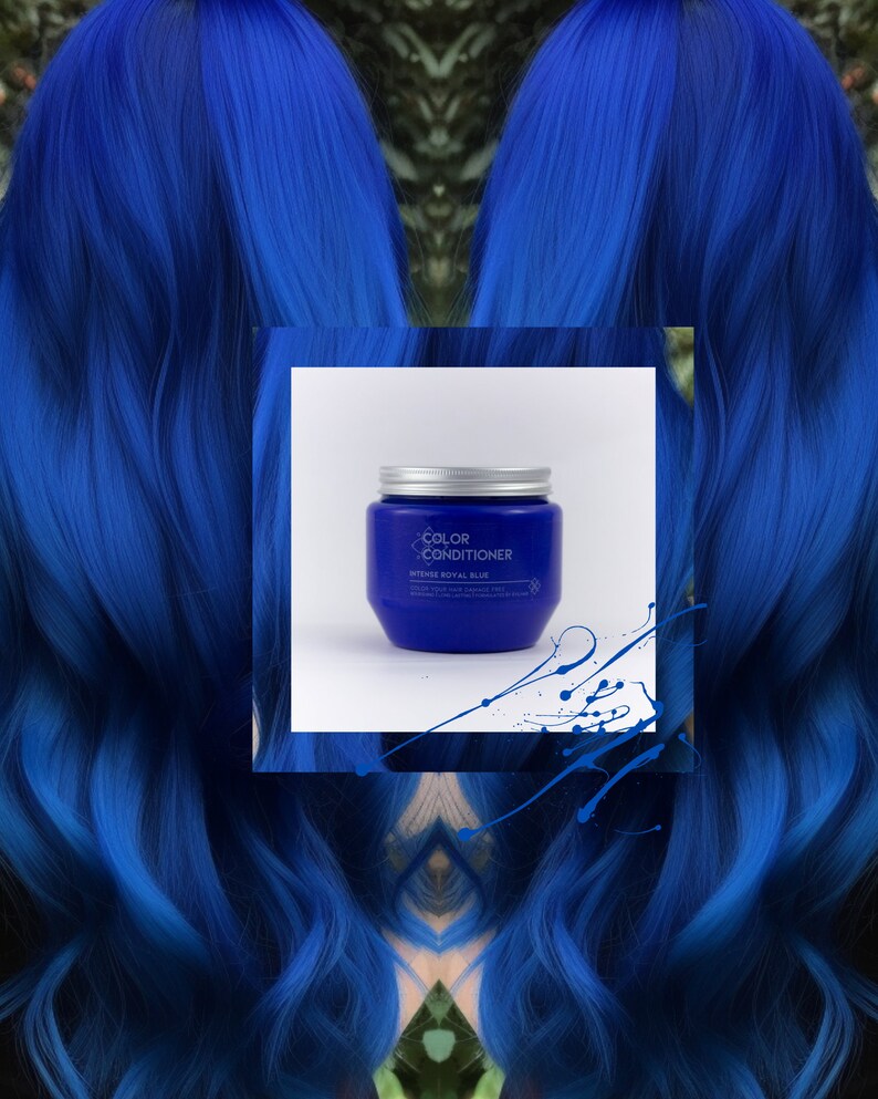 Intense Royal Blue Hair Dye, Cruelty Free & Vegan Hair Color 200 Ml - Etsy