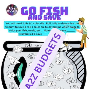 GO FISH and Save, Digital Prints, Savings Challenge and become Debt free..