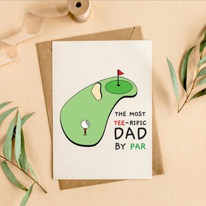 Golf Dad - Golf, Tee, Karta rocznicowa, Prezent dla niego, Prezent dla ojca i taty, Do wydrukowania, Zabawny, Natychmiastowe pobranie
