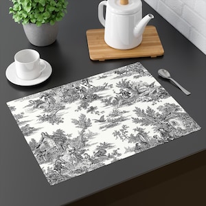 Rustic Farmhouse Placemat, Vintage Table Decor, Hosting Dinner Parties, French Country Style, Farmhouse Kitchen