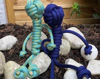 Upcycled Ropeman Dog Toy || Handmade || Made to Order || Rattling option