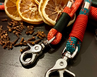 Festive Rope Dog Leads || Upcycled || Handmade