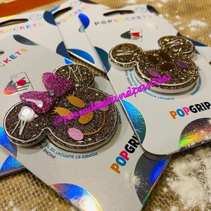 Freshly Baked! Gingerbread Mickey and Minnie Phone Accessory or Badge Reel - Holiday Sweets!