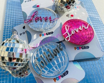 Swiftie Mirrorball Phone Grip! Swiftie Iconic Eras Phone Pop! TS Shining just for you! Music Inspired Socket - Custom colors! Disco Ball