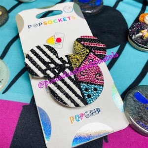Jack and Sally &#39;Simply Meant to Be&#39; Bling Phone Grip - Badge Reel - Socket - Pop Design LIMITED QUANTITIES