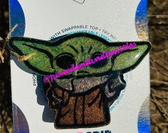 Baby, Yoda One for Me! Baby Grogu Alien Child Phone Socket or