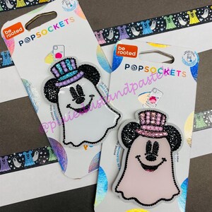 Kliv fram! Carnival Bling Mouse Ghost - Telefongrepp - anpassningsbar Bling-design - Pop Phone Socket - Halloween Spöke - Bu till dig!
