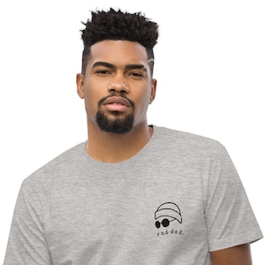 rad dad embroidered organic cotton t-shirt